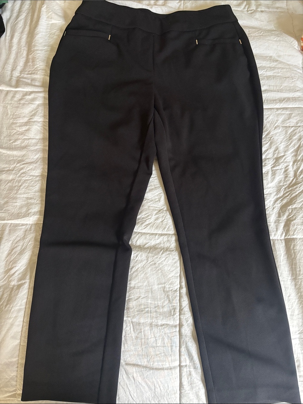 Cato Black Straight-Leg Dress Pants